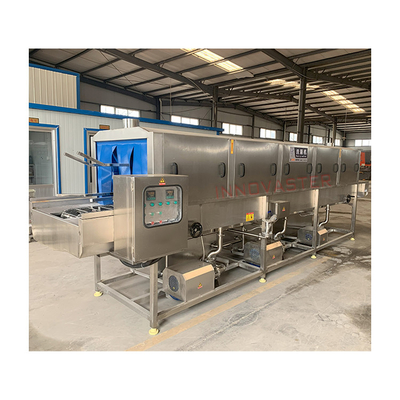 Zilveren automatische pluimvee krat wasmachine voeder Plastic Spin Basket wasmachine