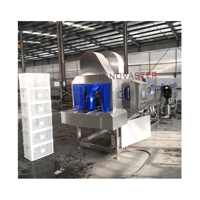 Installatie in het veld Inbedrijfstelling van gietbakken Reinigingsmachine voor op maat gemaakte containers