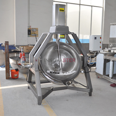 Volledig automatische knoflook Wok met hoge temperatuur grote capaciteit en planet roeren