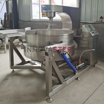 Volledig automatische knoflook Wok met hoge temperatuur grote capaciteit en planet roeren