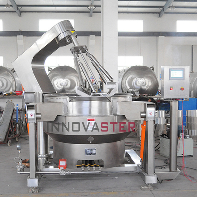 Volledig automatische knoflook Wok met hoge temperatuur grote capaciteit en planet roeren