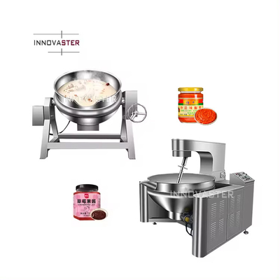 50-600L Elektrisch/stoom/olie verwarming Automatische dubbele ketel met mixer roer
