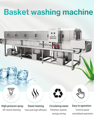 Makkelijke bediening Container Cleaner Machine voor aangepaste reiniging en hygiënisch ontwerp