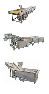 Industriële wasmachine voor groenten en fruit voor een eenvoudig reinigingsproces
