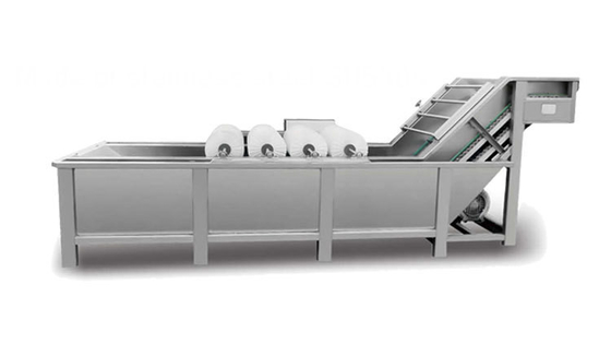 Industriële wasmachine voor groenten en fruit voor een eenvoudig reinigingsproces