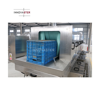 Industriële hogedrukwasmachine voor voedselcontainers Omzetmandjes 18kw Vermogen
