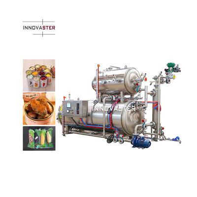 Multifunctionele retortmachine voor sterilisatie bij hoge temperatuur van zakjes met huisdierenvoeding