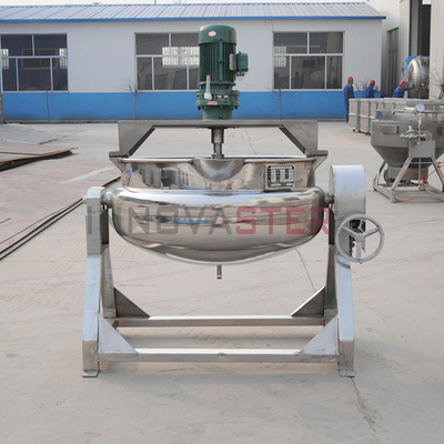 100L-500L industriële stoom/elektrische/olie kookmixer pot Jacketed ketel met roermachine