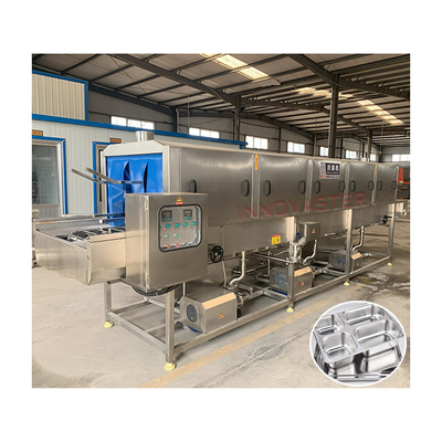 215 KG industriële wasmachine voor waterproducten Zeevruchten Rotary Drum Tray Basket Wasmachine