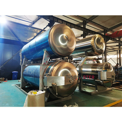 Boerderijen Watersproei Ingeblikt krabbenvlees Kleine pasteurisatie machine voor de voedingsmiddelenindustrie