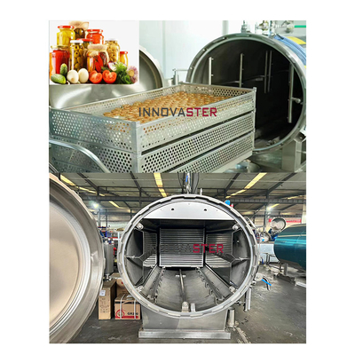 Hoogtemperatuur watermedium horizontale automatische drukretort sterilisatiepot