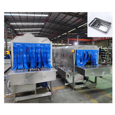 Automatische reinigingsmachine met industriële zilverwasser en PP/SUS304 containervorm