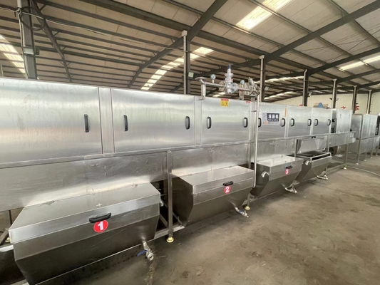 Industriële automatische plastic bakken Wasmachine creëert veel voor voedselwinkel