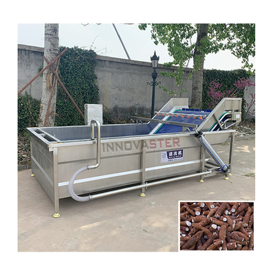 380v commerciële wasmachine voor groenten en fruit, bubbelwasmachine voor drankwinkels