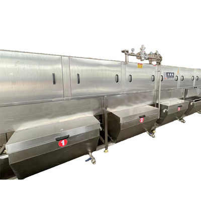 Wasmachine voor landbouwvoedselbakken met SUS304 roestvrijstalen manden en 650 kg capaciteit