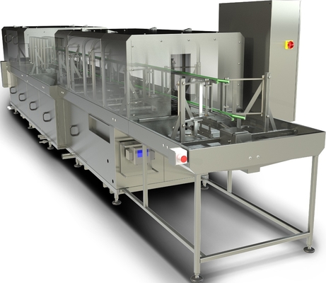 380/480V Spanning Zilveren Plastic Crates Wasmachine voor snel en grondig reinigen