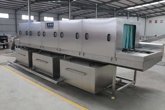 380/480V Spanning Zilveren Plastic Crates Wasmachine voor snel en grondig reinigen