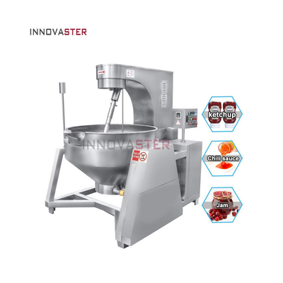 Automatische kantelbare planetaire voedselverwerkingsmachine met roermachine en verwarmingssysteem