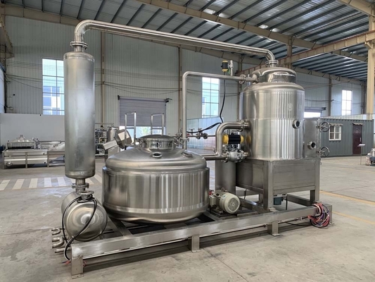 Stoomverwarming Middelgrote Deep Vacuum Fryer 960 KG Capaciteit voor Banana Apple Potato Chips