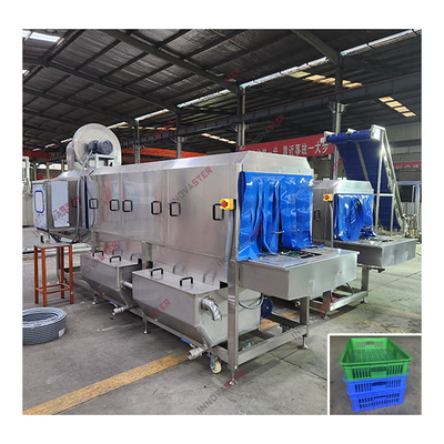 2021 Basket Commercial Box Washer Automatische plastic kratten Wasmachine voor pallet