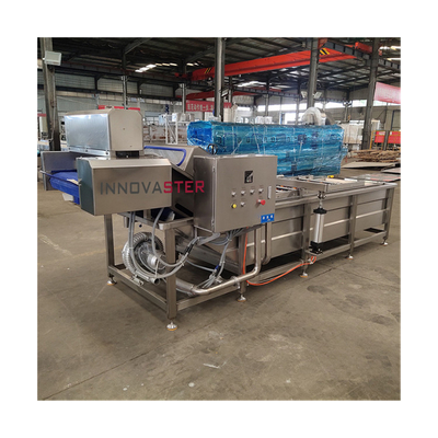 SUS 304 Industrial Water Cycle Single Tank Groenten- en Fruitwasmachine voor Producten