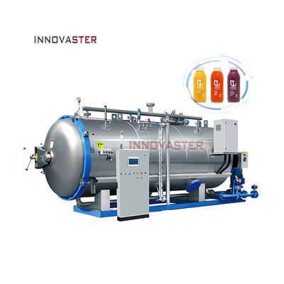 Multifunctionele industriële horizontale stoomvoedsel glaspotten tin kan sterilisator retort autoclaaf