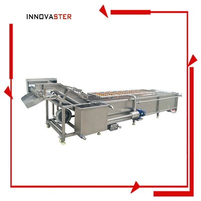 SUS 304 Industrial Water Cycle Single Tank Groenten- en Fruitwasmachine voor Producten