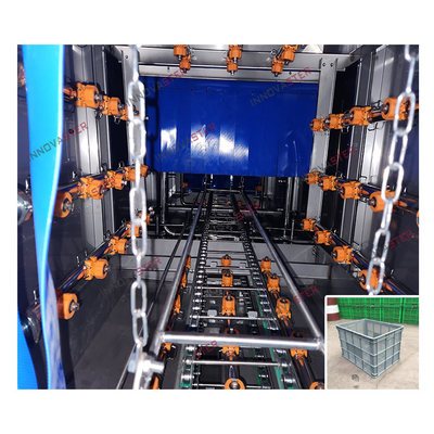 215 KG zilver industriële kunststof basket pallet bak wasmachine voor het reinigen