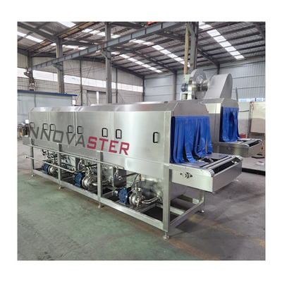 Industrial Tunnel Crate Washer Rotary Turnover Basket Type Wasmachine voor ontwerp
