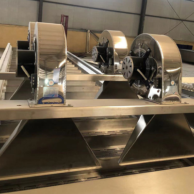 Makkelijk te bedienen Tunnel Food Air Dryer voor industriële groenten- en fruitverwerkingslijn