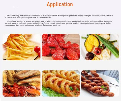 25L capaciteit Automatische ultra-laag oliegehalte Fruit Groente Chips Vacuum Frying Machine