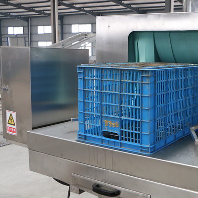 6000*2800*2200 roestvrijstalen bakwasser voor palletwassen in commerciële