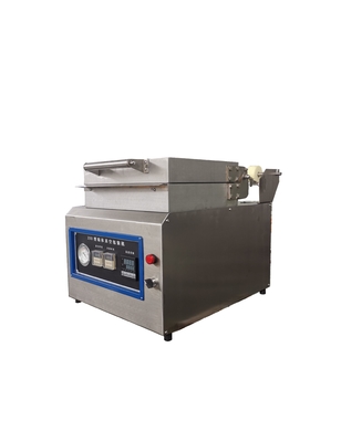 Houtmateriaal Automatische vakuumpakketmachine met huid bevestigd Volledige staat van levensmiddelen