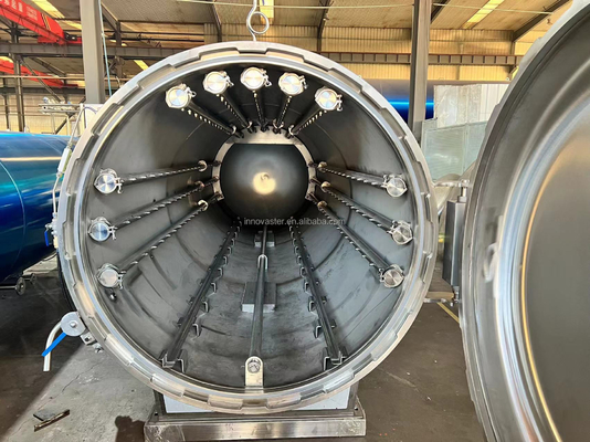 3P-spanningslaboratoriale autoklaafmachine voor ingeblikte schelpen, inktvis, tonijn, sardines, haring