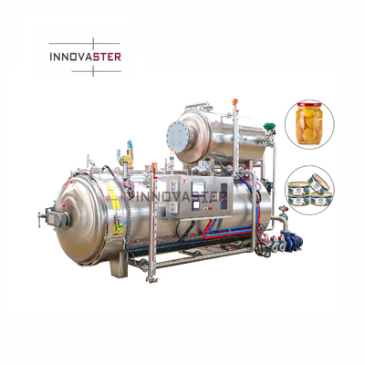2100 KG Industrie Sproeiwaterfles Voedsel Waterbad Sterilisator Autoclaaf Retort Machine