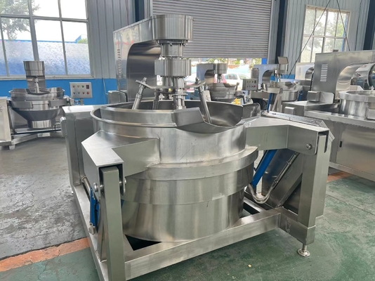 50-600L gecoate planetaire pinda-mixer voor het mengen en koken in grootschalige productie