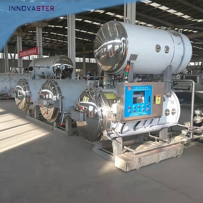 Fysieke sterilisatie retortmachine voor flexibele verpakkingen voor de voedselverwerkende industrie