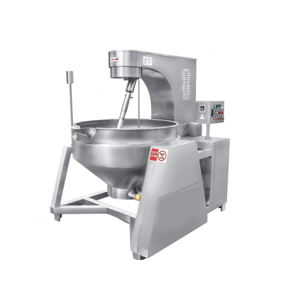 615 kg roestvrij staal stoom kantelende planetary roeren jas ketel met roermachine voor het mengen en koken