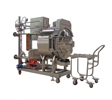 Hoogdruk cilindrische drukvat retortmachine voor aangepaste voedselverwerking
