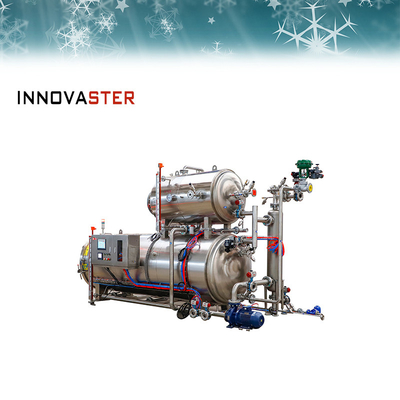 Sterilisatie met watermedium met automatische batch-retortmachine/retorts