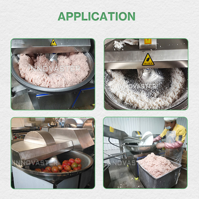 350 KG vleesschotel-snijdmachine voor de verwerking van industriële groenten en fruit salade sausage vis