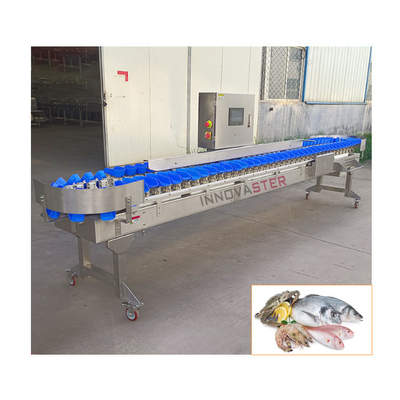 Smart Shrimp Crab Seafood Weight Sorting Machine met apparatuur voor de voedingsindustrie van 2500W
