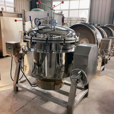 50-600L Hoogdruk botsoep-voorraad maken Vacuüm Kookpot met automatische functie