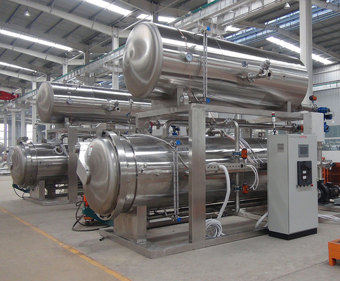 Watermedium statische retortsterilisator voor fysieke sterilisatie van groot autoclaafvlees