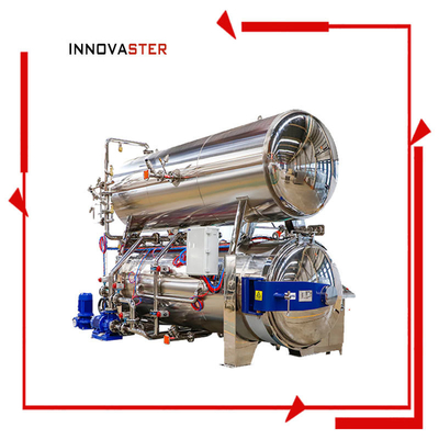 1100*1200*1500MM Horizontale wateronderdompelingsretortmachine voor sterilisatie van zakken