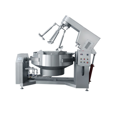 Kookapparatuur Industrieel automatisch kantelen Planetaire saus Jacketed ketel met multi-agitator