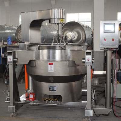 Kookapparatuur Industrieel automatisch kantelen Planetaire saus Jacketed ketel met multi-agitator