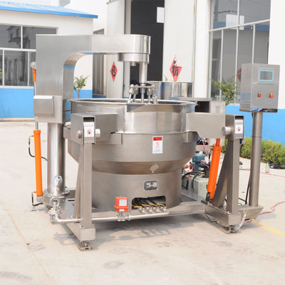 Kookapparatuur Industrieel automatisch kantelen Planetaire saus Jacketed ketel met multi-agitator