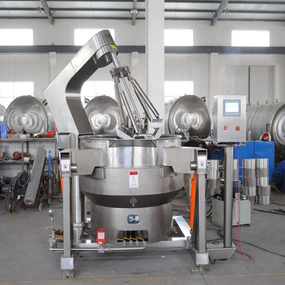 615 kg Automatische multi-head tilting Planetary Cooking Mixer met Sauce Jacketed Kettle