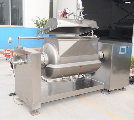 615 kg zilveren vakuum-kettel met agitator